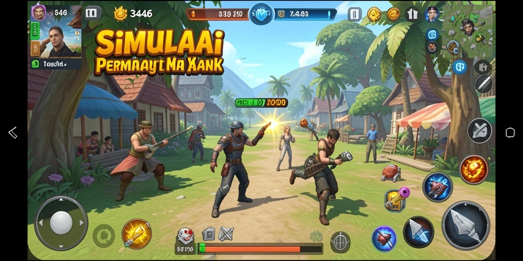 Tampilan gameplay menarik dalam aplikasi 3446 dengan simulasi yang mendebarkan.
