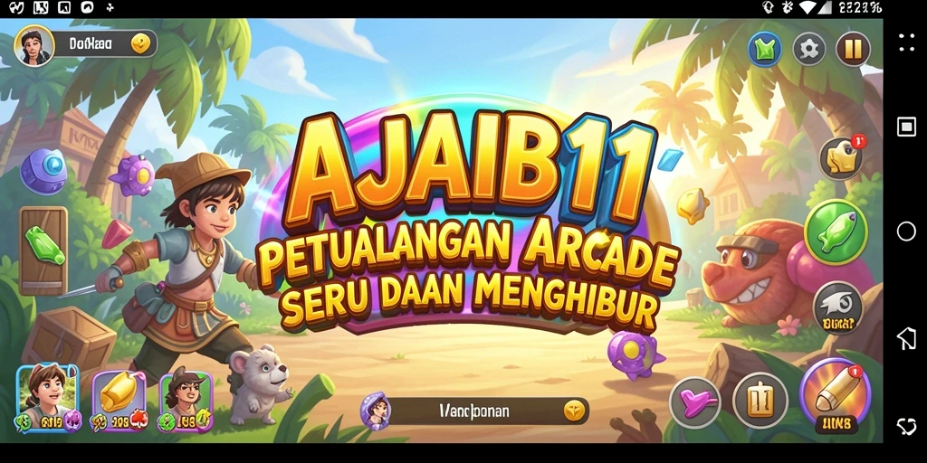 Screenshot AJAIB11 menampilkan gameplay yang penuh warna dan menarik.
