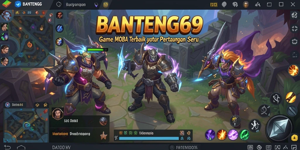 Screenshot gameplay BANTENG69 dengan aksi seru di arena pertempuran.