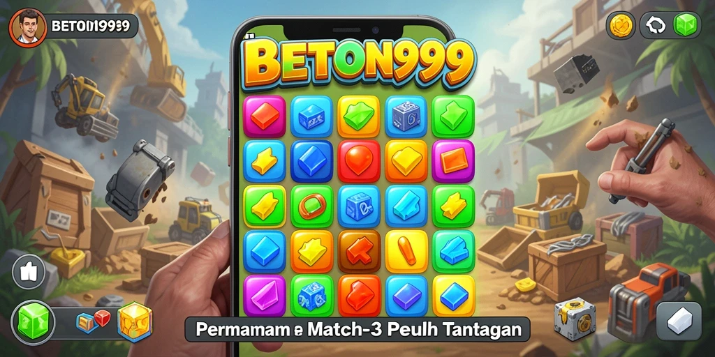 Tampilan gameplay seru dan penuh warna di BETON999.