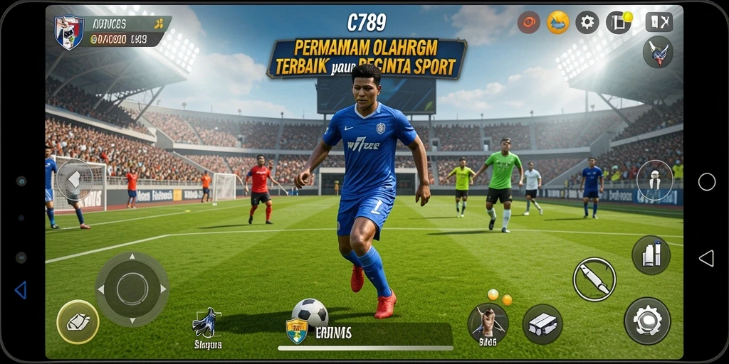 Tangkap momen seru dalam gameplay olahraga C789.