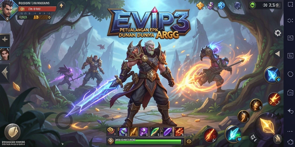 Screenshot menampilkan aksi seru dalam permainan ARPG.
