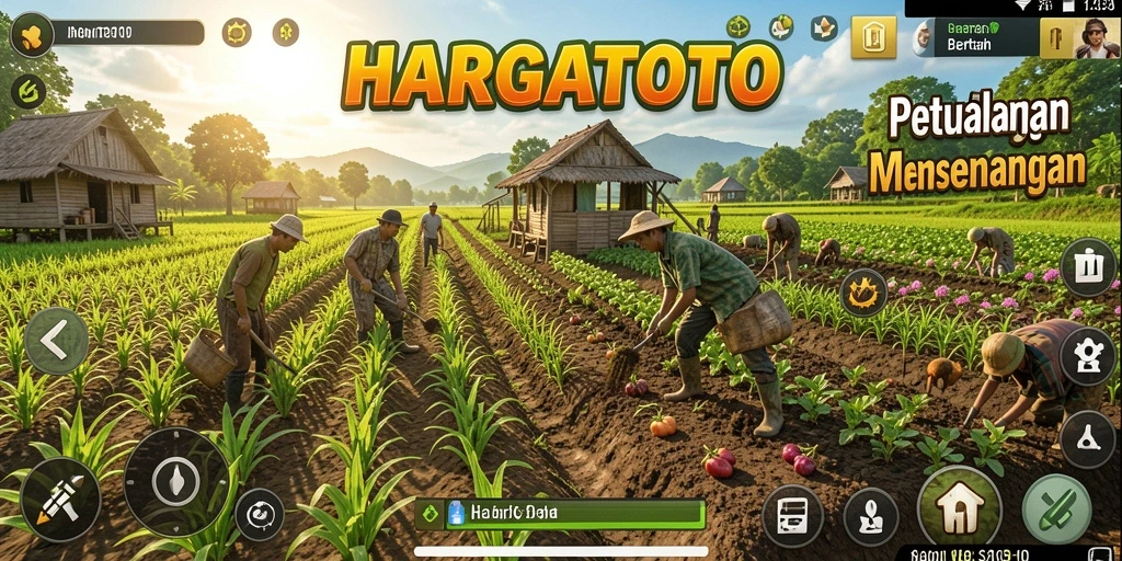 Tampilan gameplay HARGATOTO yang seru dan mengasyikkan.