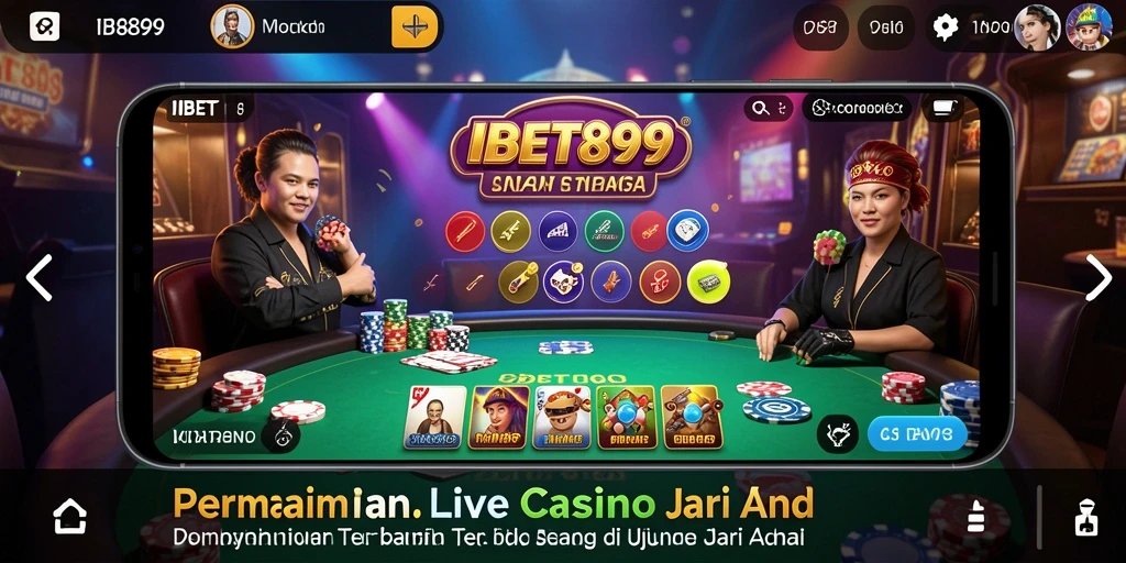 Tampilan gameplay Live Casino yang memikat dan interaktif.
