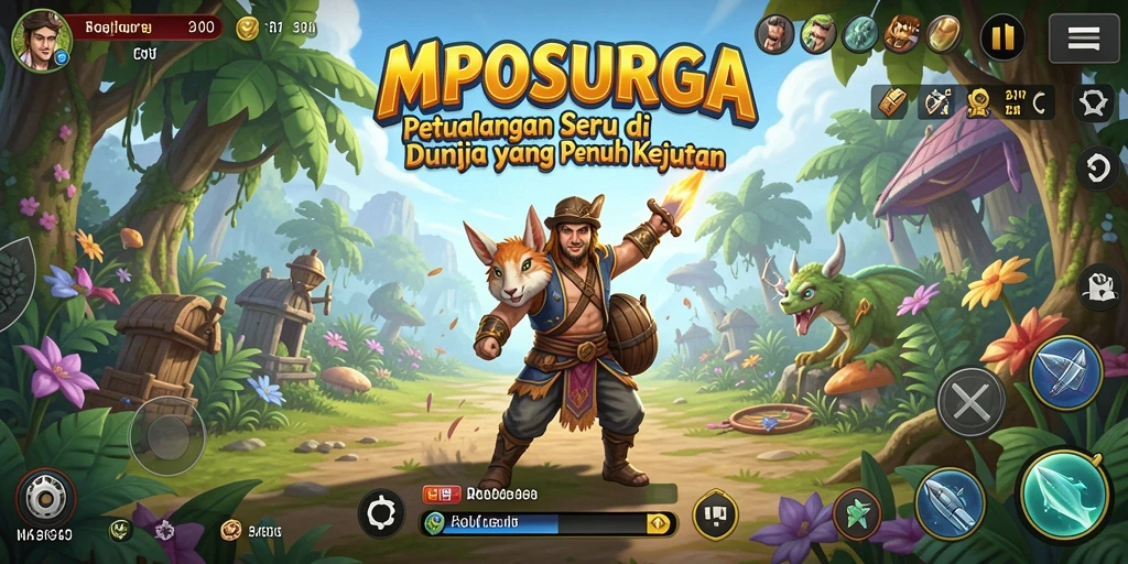 Gameplay menarik dari MPOSURGA menampilkan petualangan yang beragam.