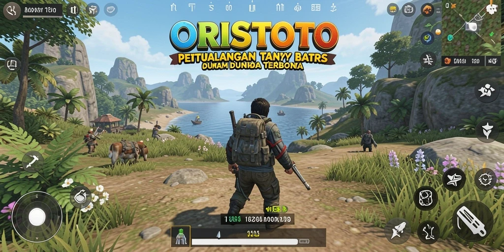Tampilan gameplay ORISTOTO yang mengasyikkan di dunia terbuka.