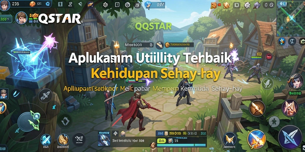 Screenshot menampilkan antarmuka pengguna QQSTAR yang intuitif dan fitur utilitasnya.
