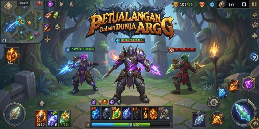 Tampilan gameplay RAJA132 dengan aksi petualangan yang mendebarkan.