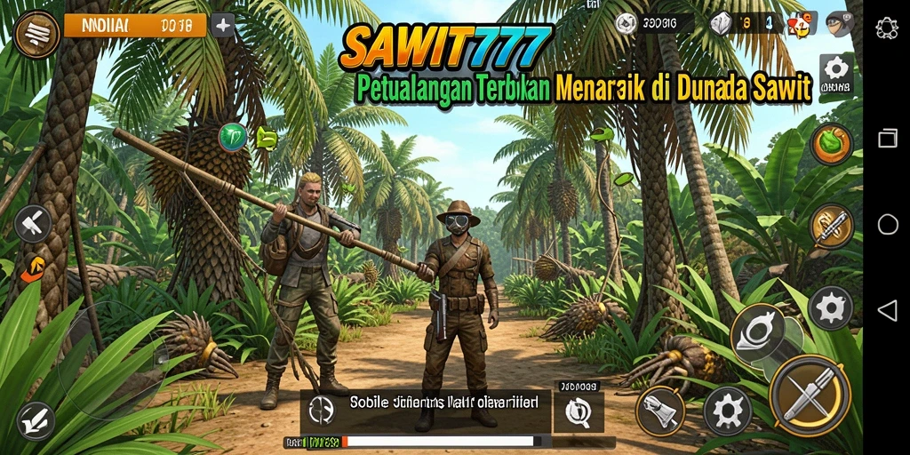 Screenshot gameplay SAWIT777 menunjukkan petualangan di dunia sawit yang menarik.