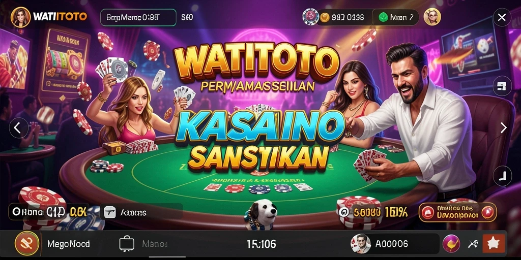 Screenshot utama WATITOTO menampilkan gameplay Kasino yang menarik dan interaktif.