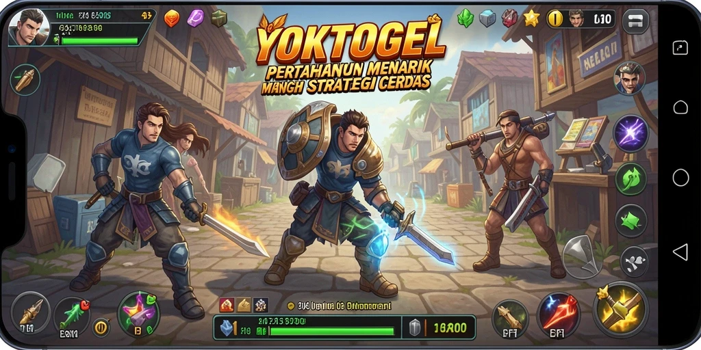 Screenshot gameplay YOKTOGEL menampilkan aksi Tower Defense yang seru.