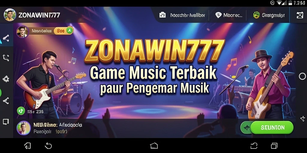 Tampilan gameplay menarik dari ZONAWIN777 saat bermain musik.